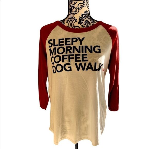 Chaser Raglan Graphic Tee shirt Size L Red:White - Picture 1 of 10